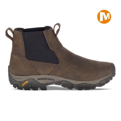 Merrell Moab Adventure Chelsea Polar Waterproof Winterstiefel Herren DunkelBraun [DE-YBMPI]